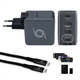 Зарядний пристрій AVerMedia GC313 CORE GO 100W 2хUSB-С 1хUSB-A 1xHDMI black (40AAGC313AWN) AVerMedia 40AAGC313AWN 925616 - зображення 1