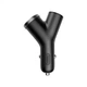 Зарядний пристрій Baseus Y type dual USB-A Black (CCALL-YX01) Baseus CCALL-YX01 925321 - зображення 2