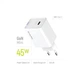 Зарядний пристрій ColorWay GaN Mini 45W PD Port PPS USB-C white (CW-CHS057PD-WT) ColorWay CW-CHS057PD-WT 925594 - зображення 7