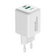 Зарядний пристрій Armorstandart AR371 30W GaN Type-C + USB White (ARM77549) Armorstandart ARM77549 925636 - зображення 1