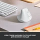 Мишка Logitech Lift Vertical Ergonomic Wireless/Bluetooth White (910-006475) Logitech 910-006475 926669 - зображення 2