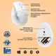 Мишка Logitech Lift Vertical Ergonomic Wireless/Bluetooth White (910-006475) Logitech 910-006475 926669 - зображення 6