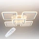 Стельова LED люстра, світлодіодний світильник Sunlight білий 5331/4+1 - зображення 1