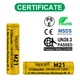 Акумулятор 14650 Li-Ion Vapcell INR14650 M21, 2100mAh, 4A, 4.2/3.6/2.5V, Gold - зображення 4