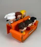 Тематичний Диван - Підставка для Шести Фігурок Friends x McDonald’s / Stand Display / Оранжевий Органайзер для Друзі Макдональдс з Кольоровими Елементами - зображення 4