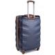 Дорожный пластиковый чемодан Wings 402 Exclusive большой (L) на 4 колесах 75х50х30 см синий - изображение 2