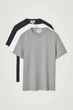 Футболки набір COS 3-pack regular cotton t-shirts 0984692003 XS Різнобарвний - изображение 1
