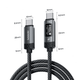 Кабель быстрой зарядки Toocki X111 c дисплеем Oled, Type-C 240W PD 3.1 для ноутбуков, телефонов - 2 метри - изображение 7
