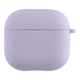 Чехол силиконовый с микрофиброй для наушников AirPods 3, темно-фиолетовый - изображение 1
