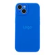 Чохол Silicone Case Full Size with Frame для iPhone 13 44.Shiny Blue - изображение 1