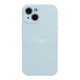 Чохол Silicone Case Full із захистом камери для iPhone 13 Sky Blue - зображення 1