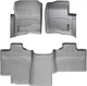 Килимки Weathertech Grey для Ford F-150 (mkXI) 2003-2008 (SuperCab)(без важеля 4x4) (WT 460051-460053) - изображение 1