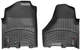 Килимки Weathertech Black для Dodge Ram (mkIV) 2009-2012 (Crew/Mega Cab)(без PTO)(з довгою консоллю)(1 кріпильний гачок)(1 ряд) (WT 442161) - изображение 1