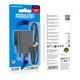 Зарядний пристрій для телефону Borofone BAS11A 1хUSB 10.5W (5V/2.1A) зі знімним кабелем USB to Type-C 1 метр Black - зображення 3