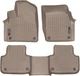 Килимки Weathertech Beige для Audi Q7/SQ7 (mkII) 2015→ / Q8/SQ8/RS Q8 (mkI) 2018→ (2 ряд із кріпленнями)(1-2 ряд) (WT 458871-458872) - изображение 1