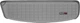 Килимок Weathertech Grey для Hyundai ix55 / Veracruz (mkI) 2006-2015 (багажник за 3 рядом) (WT 42427) - изображение 1