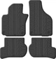 Гумові килимки Gledring для Volkswagen Golf (mkV) 2003-2010 / (mkVI) 2008-2014 / Jetta (mkV) 2005-2010 / Scirocco (mkIII) 2008-2017 (круглі кліпси) (GR 0062) - изображение 1