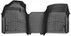 Килимки Weathertech Black для Chevrolet Silverado (mkII) 2007-2014 (Regular Cab)(без важеля 4x4)(1 ряд - 3 місця) (WT 443711) - изображение 1