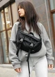 Женская сумка бананка Sambag Dynamicdart черная 38 × 21 × 7 см (80411065) - изображение 10
