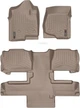 Килимки Weathertech Beige для GMC Yukon (mkIII) 2011-2014 (не гібрид)(2 ряд - 2 місця)(1-2-3 ряд) (WT 450661-452353) - изображение 1
