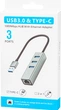 Адаптер Blow K-06 RJ45 - 3 x USB-C (5900804134749) - зображення 2
