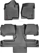 Килимки Weathertech Black для GMC Yukon (not hybrid)(mkIII)(1-2-3 row)(2 row bucket seats) 2011-2014 (WT 440661-442353) - зображення 1