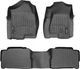 Килимки Weathertech Black для Cadillac Escalade (mkII); Chevrolet Tahoe (mkII); GMC Yukon (mkII) 2000-2006 (1-2 ряд) (WT 440031-440032) - изображение 1