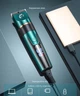 Акумуляторна машинка-тример 1800 mAh для стрижки домашніх тварин: собак, котів Pet Grooming Hair Clipper Kit / Чотири змінні насадки - 3мм, 6мм, 9мм, 12мм / Щіточка / Набір-комплект для грумінгу - зображення 8