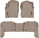 Килимки Weathertech Beige для Infiniti QX80 (mkII) 2018-2024; Nissan Armada (mkII) 2018-2024 (1-2 ряд) (WT 4515021-4515022) - изображение 1