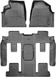 Килимки Weathertech Black для GMC Acadia (mkI) 2006-2017; Buick Enclave (mkI) 2008-2017; Saturn Outlook (mkI) 2006-2010 (2 ряд - 2 місця)(1 кріплення, що крутяться)(1-2-3 ряд) (WT 442511-441114) - изображение 1