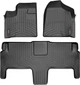 Килимки Weathertech Black для Chrysler Town & Country (mkV); Dodge Grand Caravan (mkV); Lancia Voyager (mkI) 2007-2011 (2 ряд - два Swivel & Go сидіння)(1-2 ряд) (WT 441411-441412) - изображение 1