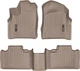 Килимки Weathertech Beige для Jeep Grand Cherokee (mkIV)(WK2) 2015(Бер)-2021 (USA); Dodge Durango (mkIII) 2015(Бер)→ (2 ряд - 3 місця)(1-2 ряд) (WT 459301-453242) - изображение 1