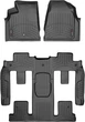 Килимки Weathertech Black для GMC Acadia (mkI) 2006-2008; Buick Enclave (mkI) 2007-2008 (2 ряд - 2 місця)(1 кругле кріплення)(1-2-3 ряд) (WT 447021-441114) - изображение 1