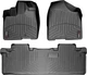 Килимки Weathertech Black для Toyota Sienna (mkIII) 2010-2012 (8 місць)(1-2 ряд) (WT 443001-443002) - изображение 1