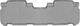 Килимки Weathertech Grey для Toyota Highlander (mkIII) 2013-2019 (2 ряд - 3 місця)(2 ряд) (WT 466322) - изображение 1