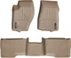 Килимки Weathertech Beige для Jeep Grand Cherokee (mkIII)(WK) 2004-2010 / Commander (XK) 2005-2010 (1-2 ряд) (WT 450131-450132) - изображение 1