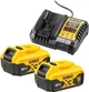 Набор из четырех бесщеточных инструментов DeWalt 18 В XR Li-lon 5 А⋅ч кейс 2 аккумулятора и зарядное устройство (DCK440P2T) - изображение 11