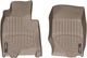 Килимки Weathertech Beige для Infiniti G (mkIV) 2010-2013 / Q40 (mkI) 2014-2015 / Q60 (mkI)(купе/кабріо) 2013-2015 (АКПП)(3 кріпильні гачки)(1 ряд) (WT 453501) - изображение 1