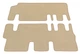 Двошарові килимки Sotra Premium Beige для Volkswagen Caravelle (T5-T6)(одні розсувні двері)(2-3 ряд) 2003-2024 (ST 90540-CH-Beige) - изображение 1