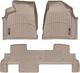 Килимки Weathertech Beige для Chevrolet Traverse; GMC Acadia; Buick Enclave (mkI)(1 twist fixing)(1-2 row)(2 row bench seat) 2007-2017 (WT 452511-451112) - зображення 1