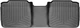Килимки Weathertech Black для Toyota Camry (XV40) 2006-2011; Lexus ES (mkV) 2006-2012 (2 ряд) (WT 440842) - изображение 1