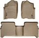Килимки Weathertech Beige для Nissan Titan (mkI) 2008-2015 (King Cab)(3 кріпильні гачки) (WT 452091-450192) - изображение 1