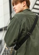 Мужская кожаная сумка бананка Sambag Tirso PSO черная 31 × 16 × 5 см (81119001m) - изображение 8