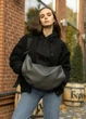 Сумка жіноча Sambag HOBO BAG-GLOVE Графіт 28 х 58 х 4 см (53400009) - зображення 1