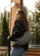 Сумка жіноча Sambag HOBO BAG-GLOVE Графіт 28 х 58 х 4 см (53400009) - зображення 4