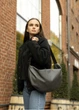 Сумка жіноча Sambag HOBO BAG-GLOVE Графіт 28 х 58 х 4 см (53400009) - зображення 6