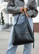 Женская сумка Sambag HOBO BLISS Черная 34 х 31 х 12 см (53453070) - изображение 9
