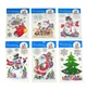 Наклейки для окон силикон "Santa" 23*38см, mix (6527-P3-11) - изображение 2