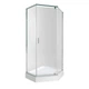 Набір Qtap душова кабіна Scorpio CRM10995-AC6 Clear 2120x900x900 мм + піддон Diamond 309912 90x90x12 см з сифоном - зображення 1