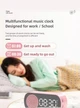 SmartClock Mirror BT — Дзеркальний годинник-колонка з Bluetooth і будильником рожевий Z7 - зображення 2